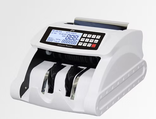 Currency note counting machine with fake note detection